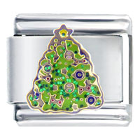 Italian Charms - festive christmas tree italian charm Image.