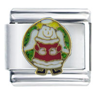 Italian Charms - christmas angel italian charm Image.