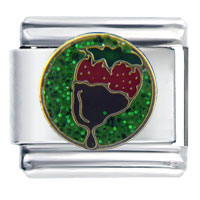 Italian Charms - chocolate strawberry italian charm Image.