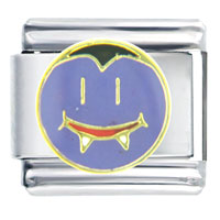 Italian Charms - happy face vampire italian charm Image.