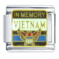 Italian Charms - in memory vietnam italian charm Image.