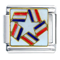 Italian Charms - patriotic star italian charm Image.