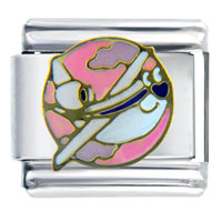 Italian Charms - jolly jet italian charm Image.