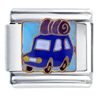 Italian Charms - family trip car italian charm Image.