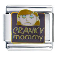 Italian Charms - cranky mommy italian charm Image.