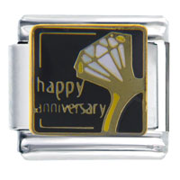 Italian Charms - happy anniversary ring italian charm Image.
