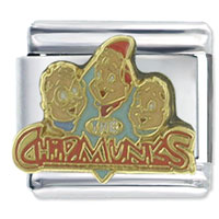 Italian Charms - alvin and the chipmunks logo licensed italian charm Image.