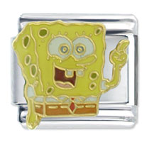 Italian Charms - spongebob bright ideas licensed italian charm Image.