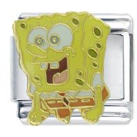 Italian Charms - spongebob happy licensed italian charm Image.