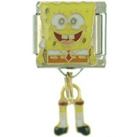 Italian Charms - spongebob happy dangle licensed italian charm Image.