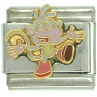 Italian Charms - dora the explorer boots dancing italian charm Image.