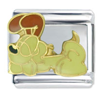 Italian Charms - garfield odie sleep licensed italian charm Image.