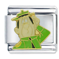 Italian Charms - yogi bear ranger smith licensed italian charm Image.
