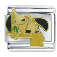 Italian Charms - augie doggy and daddy licensed italian charm Image.