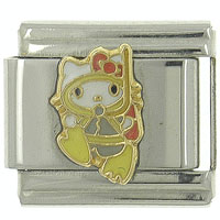 Italian Charms - hello kitty snorkeling italian charm Image.