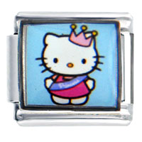 Italian Charms - beauty contestant hello kitty licensed italian charm Image.