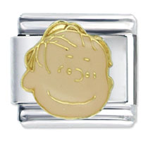 Italian Charms - peanuts linus licensed italian charm Image.