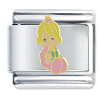 Italian Charms - precious moments girl licensed italian charm Image.