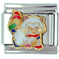 Italian Charms - rainbow brite with kitty brite licensed italian charm Image.