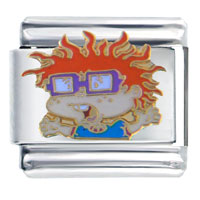 Italian Charms - rugrats chuckie italian charm Image.