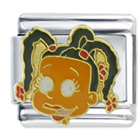 Italian Charms - rugrats susie head licensed italian charm Image.