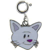 Kids Jewelry - cat head clasp charm Image.