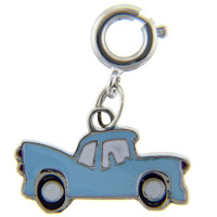 CP0045D: blue car clasp charm Image.