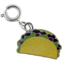 Kids Jewelry - hard shell taco clasp charm Image.