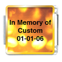 Italian Charms - flames custom photo italian charm Image.