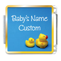 Italian Charms - rubber duckies custom photo italian charm Image.
