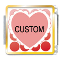 Italian Charms - valentine custom photo italian charm Image.