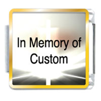 Italian Charms - bright shining light custom link charm photo italian charm Image.
