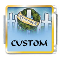 Italian Charms - remember soldier kia custom photo italian charm Image.