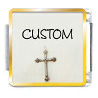 Italian Charms - cross custom photo italian charm Image.