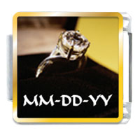 CPH030: engagement ring custom photo italian charm Image.