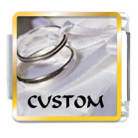 Italian Charms - wedding rings custom photo italian charm Image.
