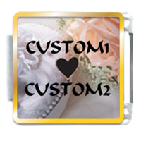 Italian Charms - bride custom photo italian charm Image.