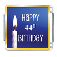 Italian Charms - happy birthday custom photo italian charm Image.