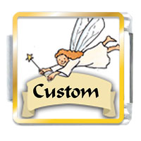 Italian Charms - angel custom photo italian charm Image.