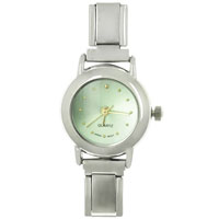  - light green round face Image.