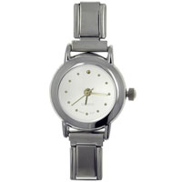 Watches - round white watch Image.