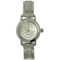 Italian Charms - round gray watch Image.