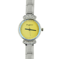 Watches - yellow round austrian crystal watch Image.