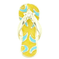 Pendants - yellow beach sandal pendant Image.