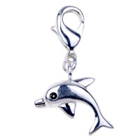 Kids Jewelry - dolphin 925 sterling silver clasp charms Image.