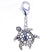Kids Jewelry - turtle 925 sterling silver clasp charms Image.