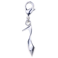 Kids Jewelry - high heel shoe 925 sterling silver clasp charms Image.