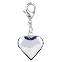 Kids Jewelry - heart 925 sterling silver clasp charms Image.