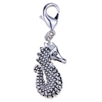 Kids Jewelry - sea horse 925 sterling silver clasp charms Image.
