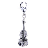 Kids Jewelry - classic cello 925 sterling silver clasp charms Image.